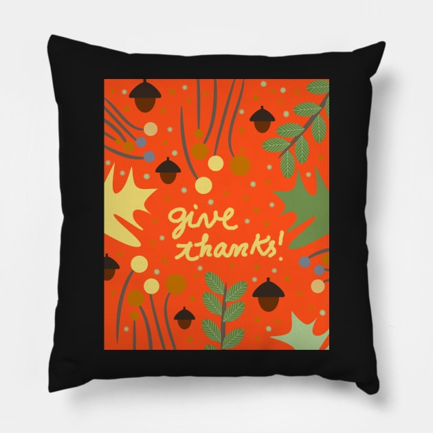 Give thanks Pillow by cocodes