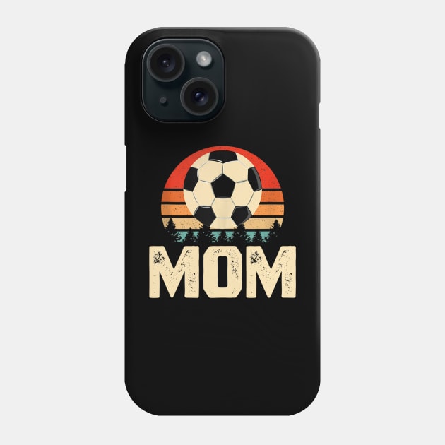 Retro Soccer Mother's Day Gift for Soccer Player Mom Phone Case by FêriStore'