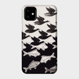 Fish and Birds Art Deco Tessellation iPhone 11 case Fish and Birds Art Deco Tessellation iPhone 11 case