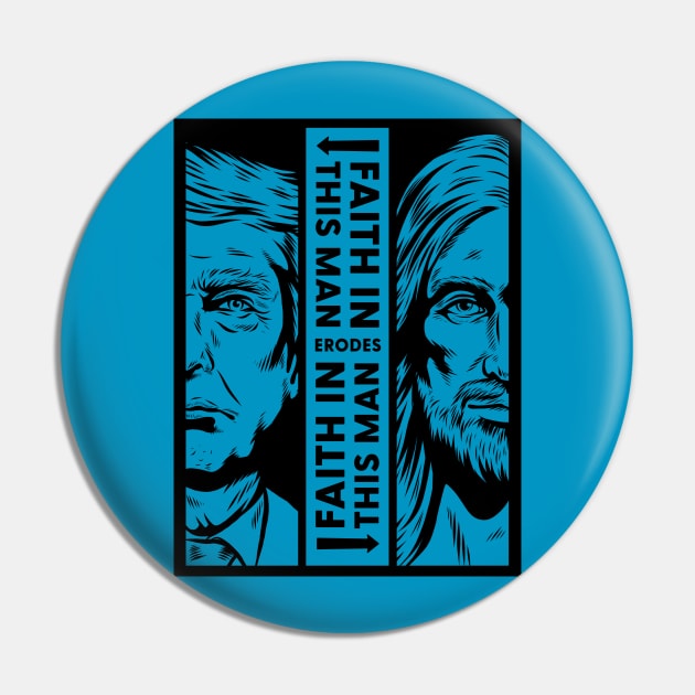 Trump Jesus Pin by Ronlewhorn Industries