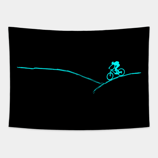 mountain bike cycling gift mountain biking cycling bicycle mtb Tapestry by TheOutdoorPeople