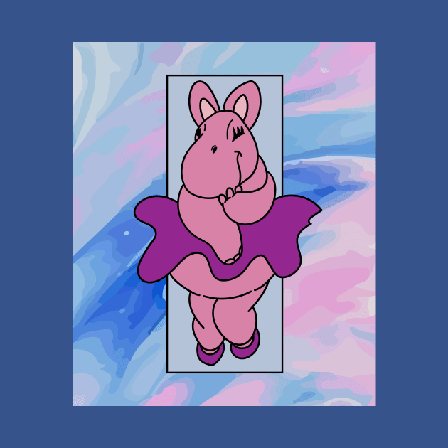 Dancing Ballerina Ballet Hippopotamus by flofin