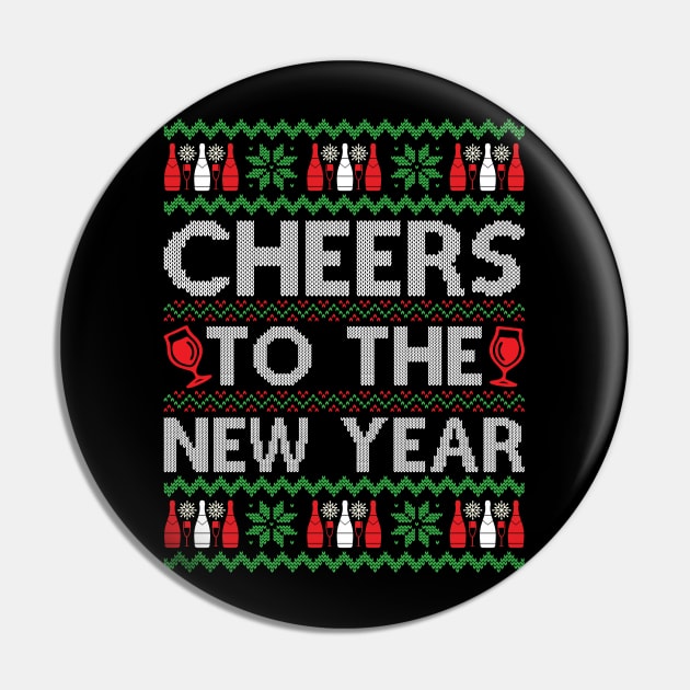 Cheers to the New Year New Year Pin by MZeeDesigns