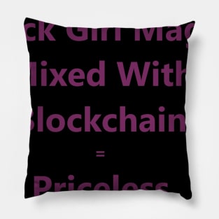 Black Women Blockchain Council Priceless Pillow