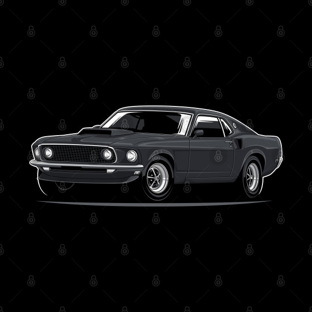 Mustang 429 Boss by afrcreativeart