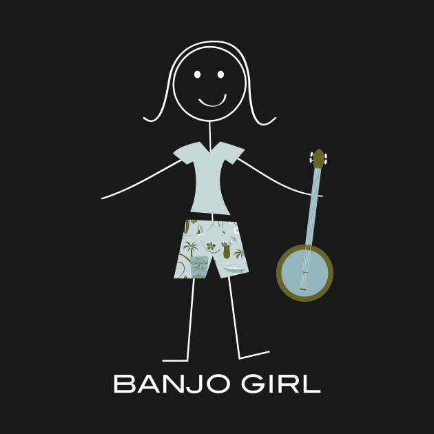 Funny Womens Banjo Girl by whyitsme