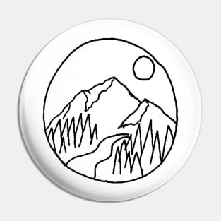 Mountain View Pin