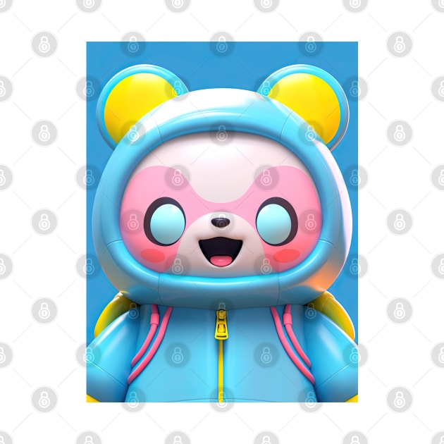 AKBLM - D.POOL MASK KUMA LOVES SUPERHEROS | CUTE 3D ANIME 302D CREATURE by AKBLM