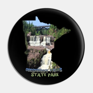 Minnesota State Outline (Gooseberry Falls State Park) Pin