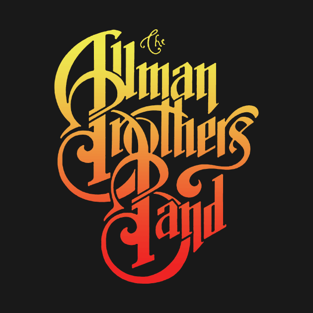 Retro 70's Allman Brothers Band Rock Logo by robotbasecamp