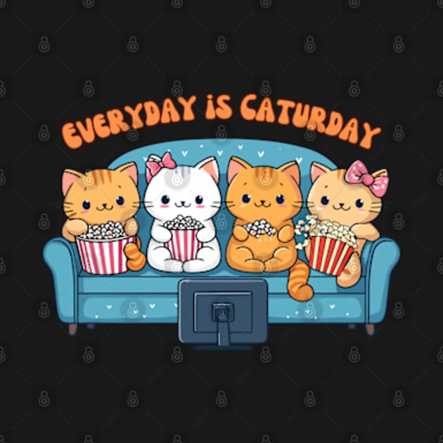 Kittens favorite day is Caturday by BrisaArtPrints