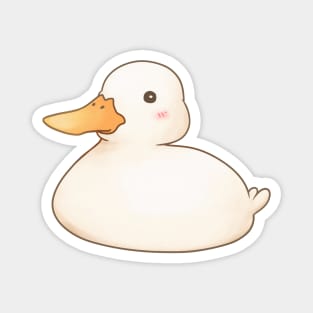 Cute White Duck Magnet