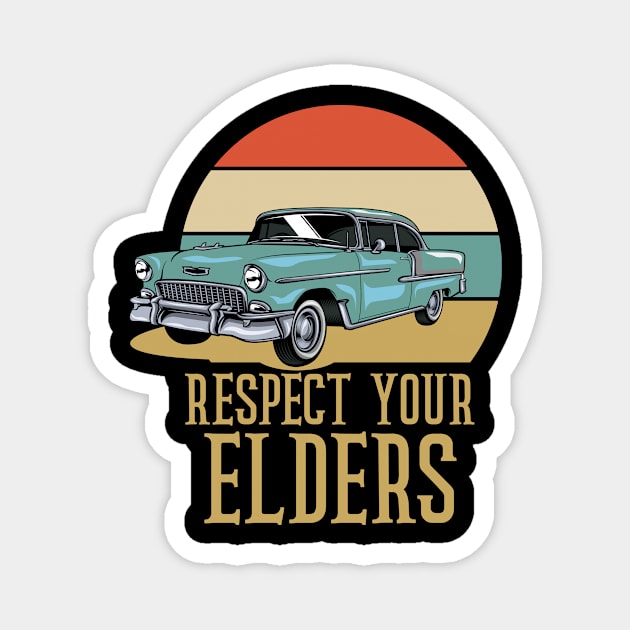 Muscle Car Classic Vintage cars Lovers Magnet by MoodPalace