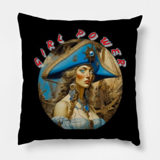 Girl power piratical wench Pillow