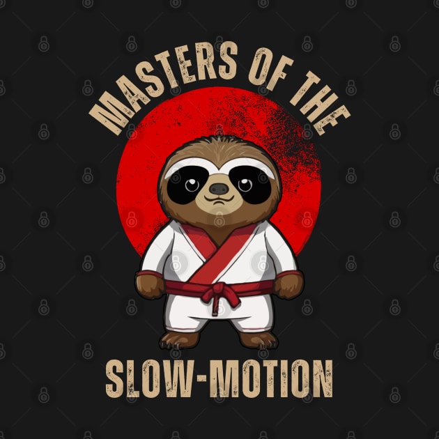 Funny Sloth Karate Master Of The Slow-Motion by BaliChili