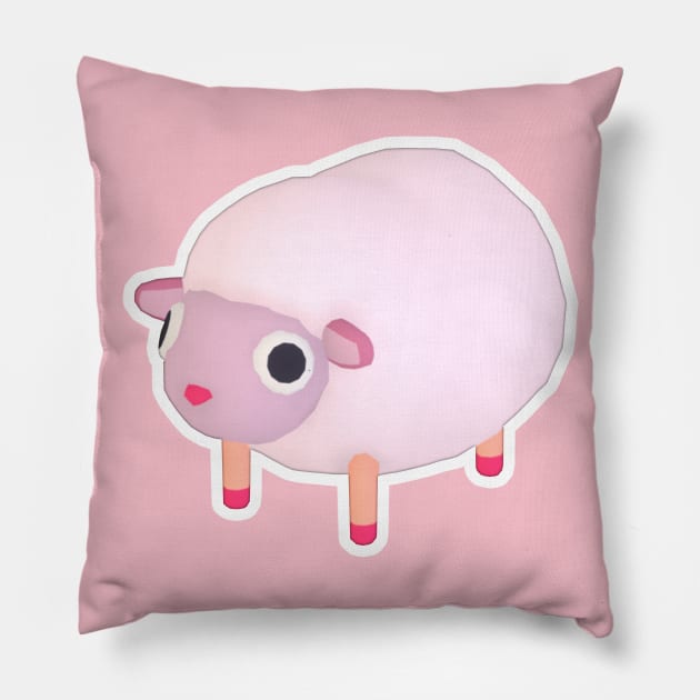 Happy Sheep Pillow by MadDesigner
