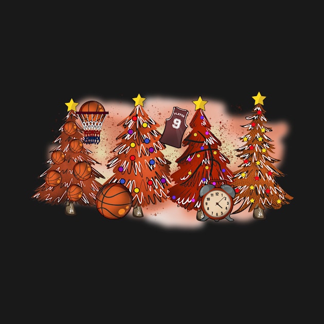 Basketball Christmas Trees Xmas Gift by Teewyld