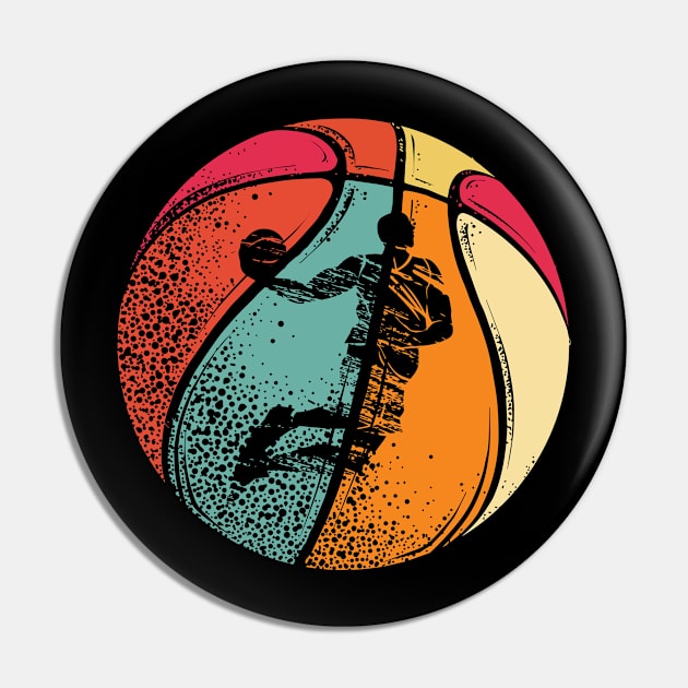 Basketball - Retro Basketball Player Pin by Streetwear KKS