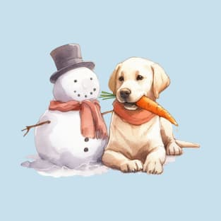 Snow Buddies -  Labrador Retriever T-Shirt