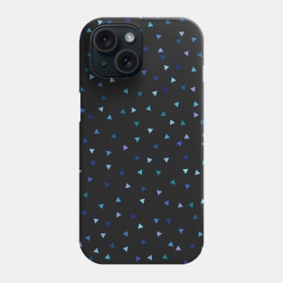 blue triangles minimalist print Phone Case