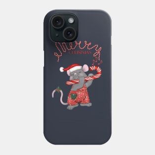 Christmas Santa Mouse Tunes Phone Case