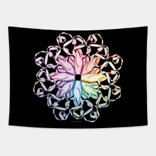 Ballet Pointe Shoe Pattern (Spectral) Tapestry