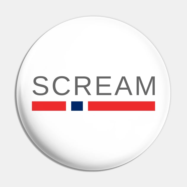 Scream by Edvard Munch Pin by tshirtsnorway