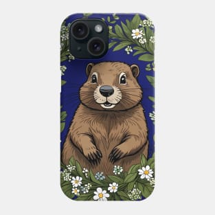 Massachusetts Mayflowers and Groundhog Woodchuck 2 Phone Case