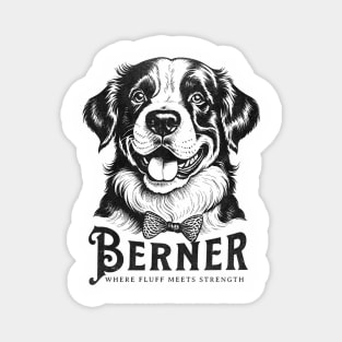 Joyful Berner - Vintage Style Artwork for Dog Lovers Magnet