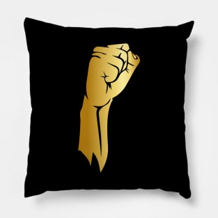 Gold Fist Civil Rights Pillow