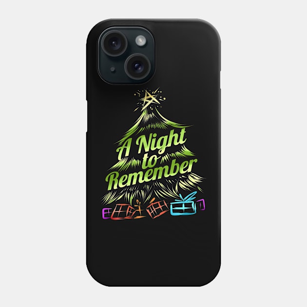 A Night To Remember Christmas Tree With Presents Christmas Phone Case by SinBle