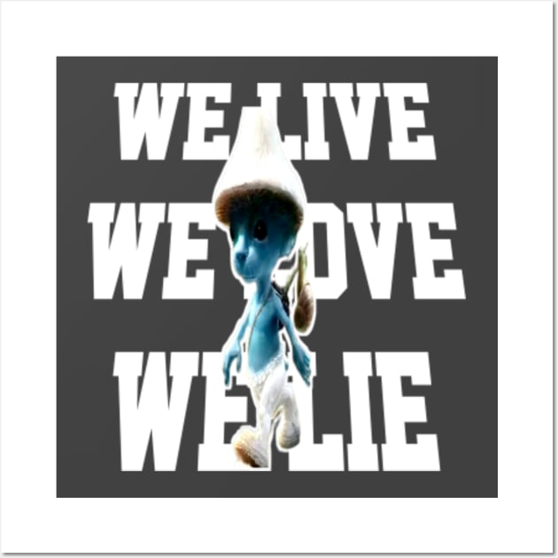  We Live We Love We Lie Smurf Cat Sticker Decal