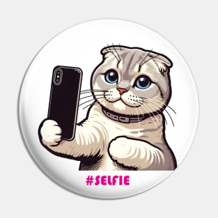 Cat Selfie Pin