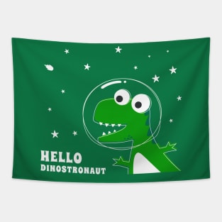 Cute Astronaut dinosaur. Tapestry