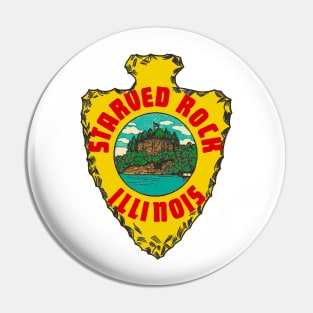 Vintage Starved Rock Decal Pin