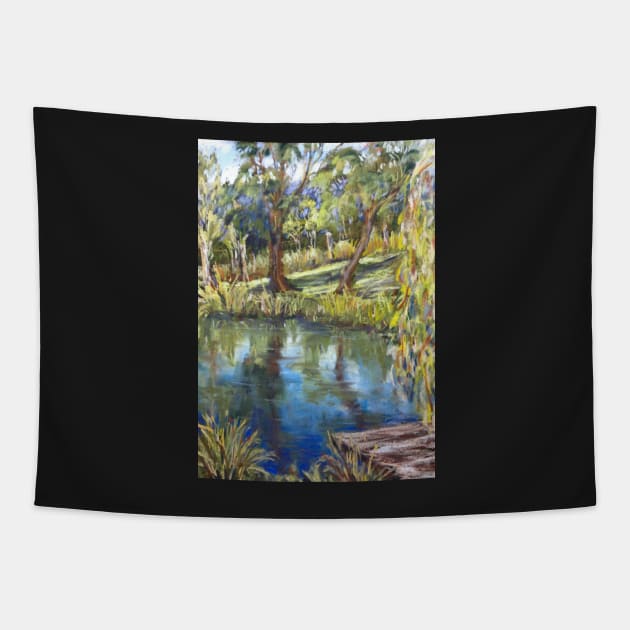 Jenny's pond Tapestry by Terrimad