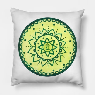 Mandala heart chakra Pillow