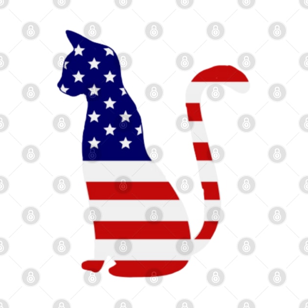 USA Flag CAT by O.M design