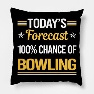 Today Forecast Bowling Pillow