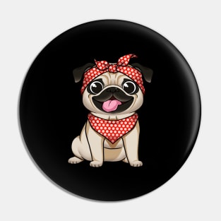 Pug-Mama: A Mother's Love in a Precious Pug Package Pin
