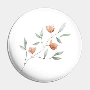 Watercolor elegant flower Pin