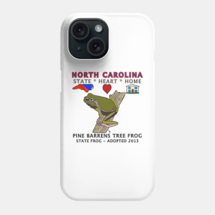 North Carolina - Frog - State, Heart, Home - State Symbols Phone Case