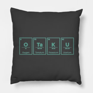 Green Otaku Periodic Table Pillow