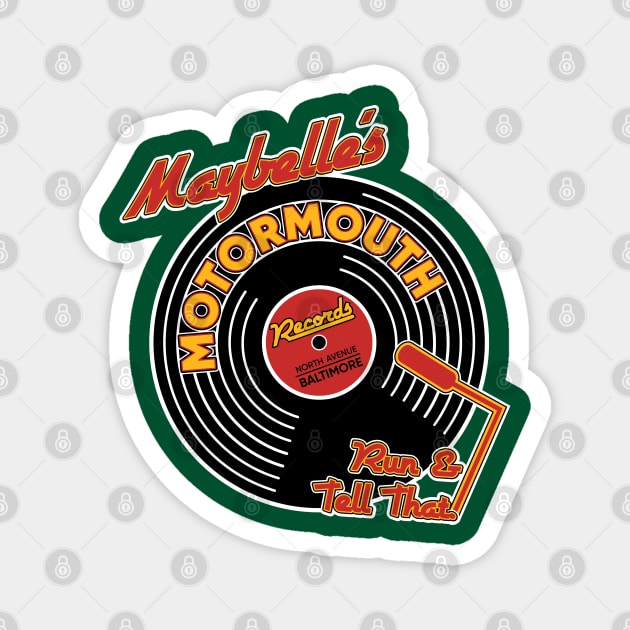 Maybelle's Motormouth Records Magnet by Nazonian