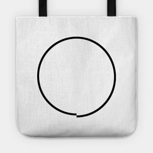 Disturbing OCD Circle Meme (black) Tote