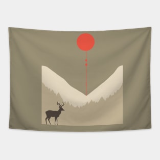 Deer Moon Tapestry