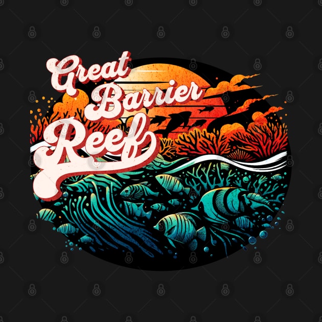 Great Barrier Reef Design by Miami Neon Designs