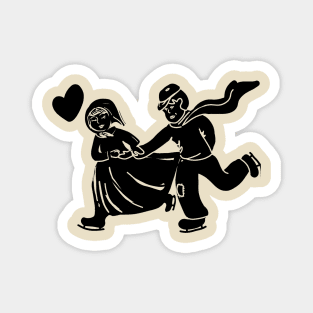 Love On Ice Magnet