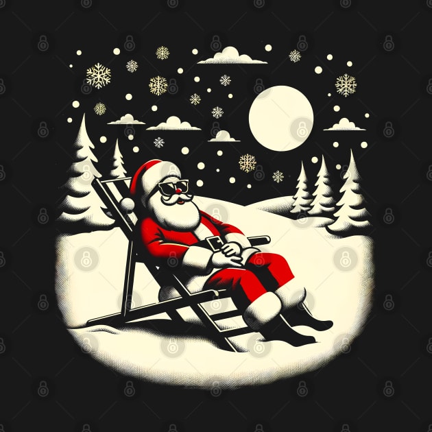 Santa's Beach Chillout: Christmas Relaxation Shirt by Klimek Prints