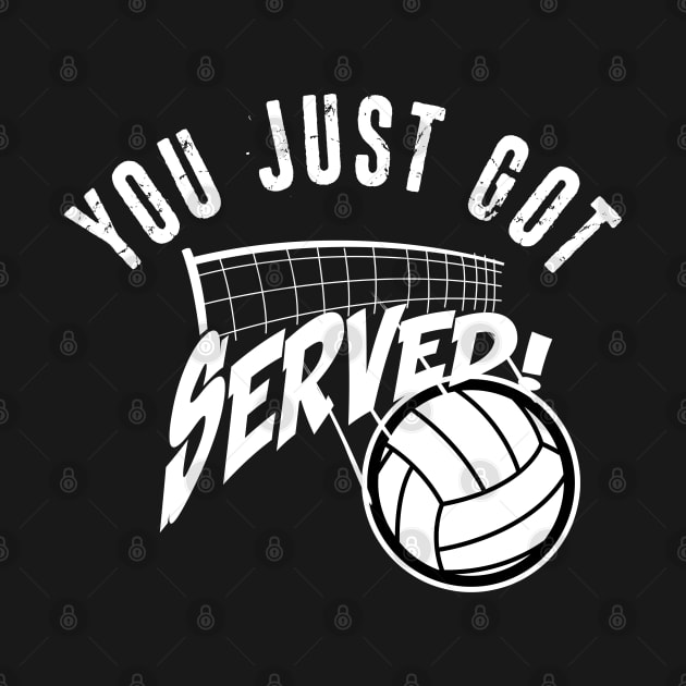 You Just Got Served Funny Volleybally Shirt by Melanificent1